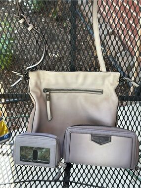 Simply Vera Vera Wang Lavender Crossbody Bag Set with Wallets